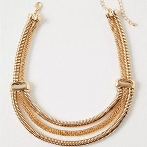 Free People Elegant Gold-Tone Necklace